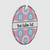 Ornament voor driepuntsroze bloempatroon (voorkant)