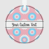 Ornament voor driepuntsroze bloempatroon (achterkant)