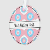 Ornament voor driepuntsroze bloempatroon (voorkant)