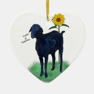 Ornament: Voor en achter 2 verschillende gekleurde Keramisch Ornament