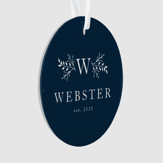 Ornament voor feestelijke monogram marineschip (voorkant)