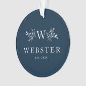 Ornament voor feestelijke monogram marineschip (voorkant)