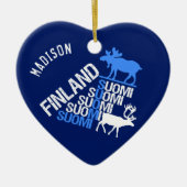 Ornament voor Finse "Moose & Reindeer" (Voorkant)