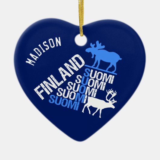 Ornament voor Finse "Moose & Reindeer" (Voorkant)