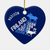 Ornament voor Finse "Moose & Reindeer" (Achterkant)