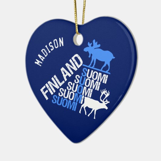 Ornament voor Finse "Moose & Reindeer" (Links)