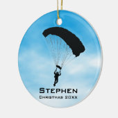 Ornament voor gepersonaliseerd sky Diving Parachut (Links)