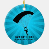 Ornament voor gepersonaliseerd sky Diving Parachut (Achterkant)