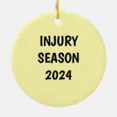 Ornament voor gewonde sportfan (Achterkant)