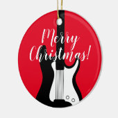 Ornament voor gitarist met rockgitaarkerstboom (Links)