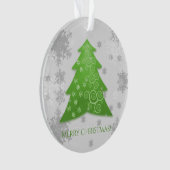 Ornament voor groene feestelijke kerstbomen (voorkant)