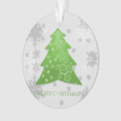 Ornament voor groene feestelijke kerstbomen (voorkant)