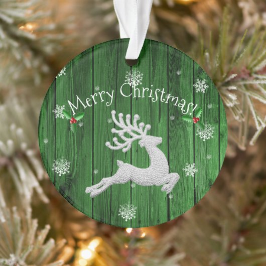 Ornament voor groene kerstreïnes (Boom)