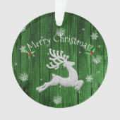 Ornament voor groene kerstreïnes (voorkant)