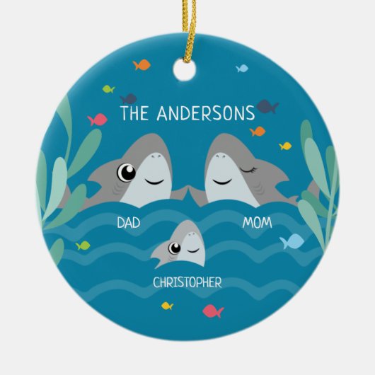 Ornament voor haaienfamilie (Voorkant)