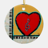 ornament voor hart en piano (Voorkant)