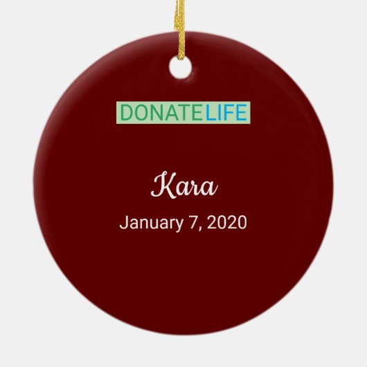 Ornament voor harttransplantatie (Achterkant)