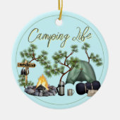 Ornament voor het leven van de Camping Family voor (Voorkant)