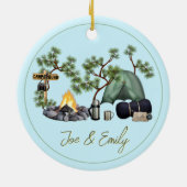 Ornament voor het leven van de Camping Family voor (Achterkant)