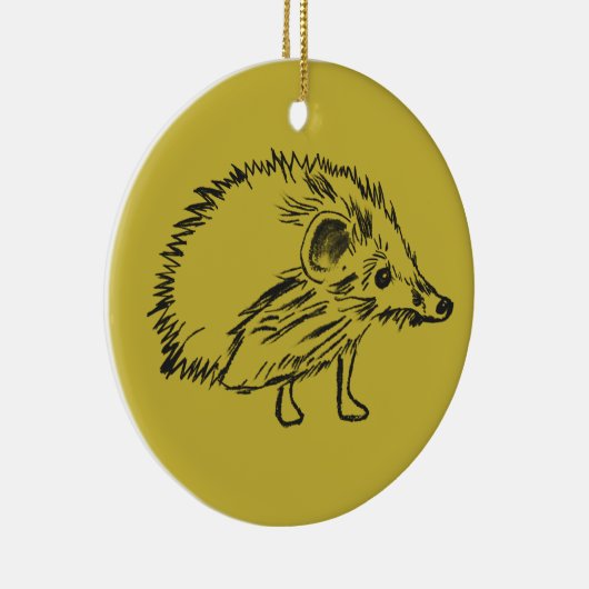 Ornament voor het liefdevolle en zoete egel (Rechts)