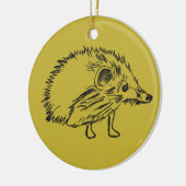 Ornament voor het liefdevolle en zoete egel (Links)