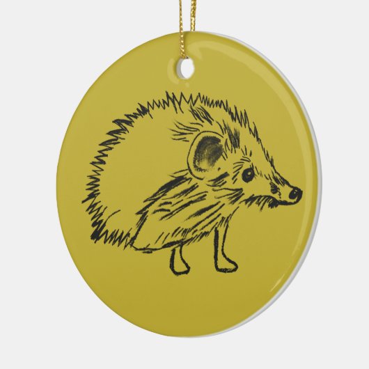 Ornament voor het liefdevolle en zoete egel (Links)