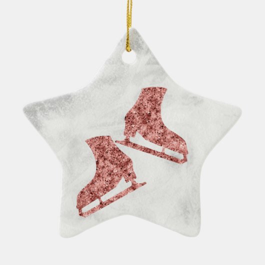 Ornament voor het schaven van sterren - Roos Gold  (Voorkant)