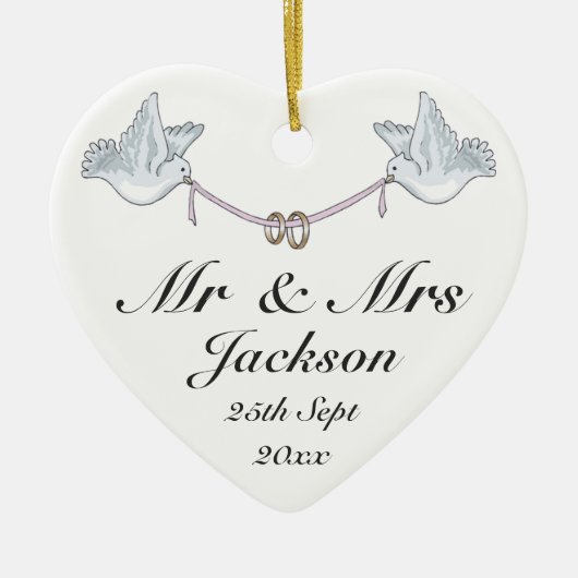 Ornament voor keramisch hart - Boortjestrift 3 voo (Voorkant)