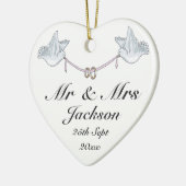 Ornament voor keramisch hart - Boortjestrift 3 voo (Links)