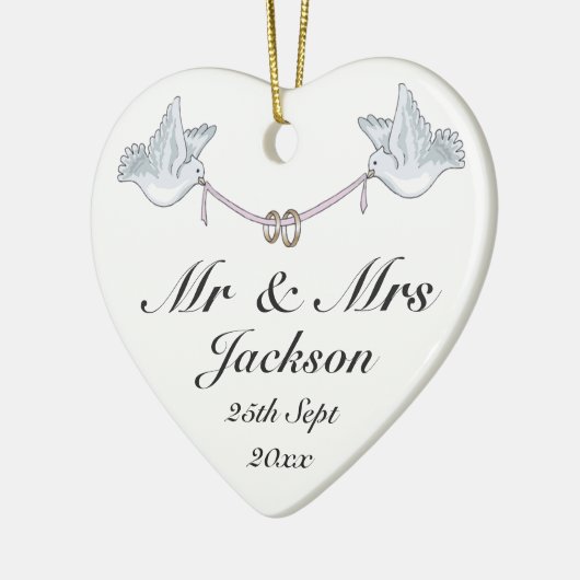 Ornament voor keramisch hart - Boortjestrift 3 voo (Links)