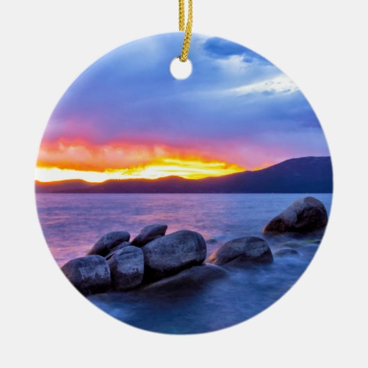 Ornament voor kerstbomen in het meer (Voorkant)