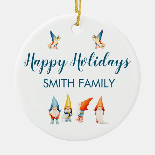 Ornament voor kerstbomen met luiende ogen (Voorkant)