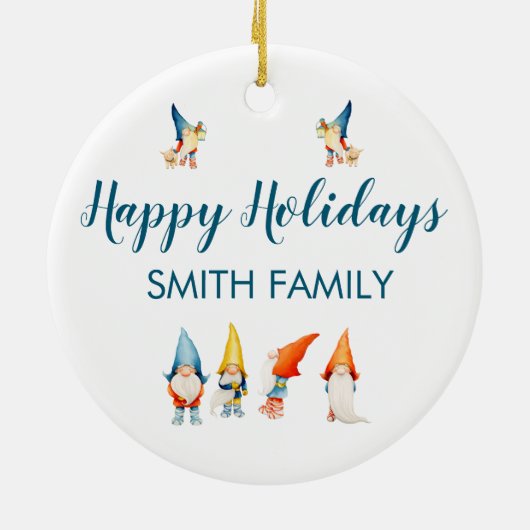 Ornament voor kerstbomen met luiende ogen (Achterkant)