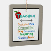 Ornament voor kerstbomen voor leraar inspireren (Rechts)