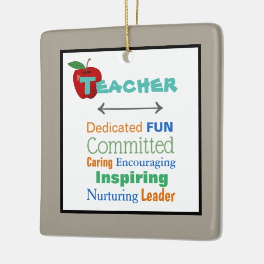 Ornament voor kerstbomen voor leraar inspireren (Links)