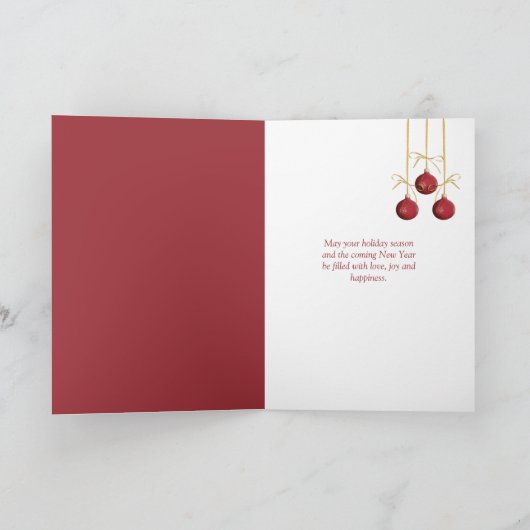 Ornament voor kerstbrood Cookie Feestdagen Kaart (Binnen)