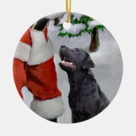 Ornament voor kerstcadeautjes voor labrador Retrie