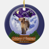 Ornament voor kerstcadeautjes voor labrador Retrie (Achterkant)