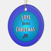 Ornament voor kerstfamilie met berichten (Links)