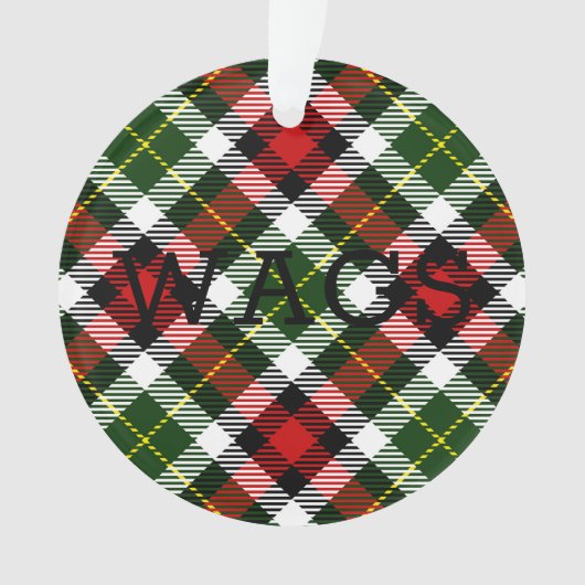 Ornament voor kerstfeestdagen Aangepaste naam (voorkant)