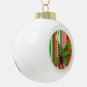 Ornament voor kerstkeramische bal, kaars (Links)