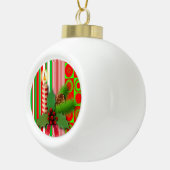 Ornament voor kerstkeramische bal, kaars (Rechts)