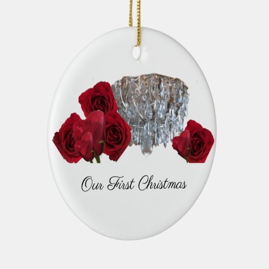 Ornament voor kerstluchters Roos (Rechts)