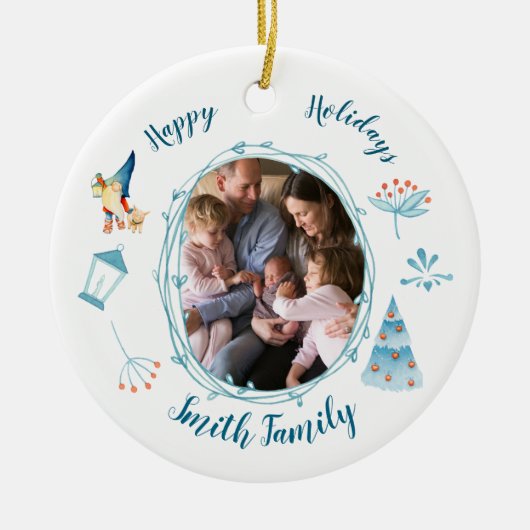 ornament voor kerstmis-Elf-bomen (Voorkant)