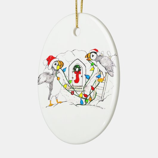 Ornament voor kerstmis in het wild van de Alaskan (Links)