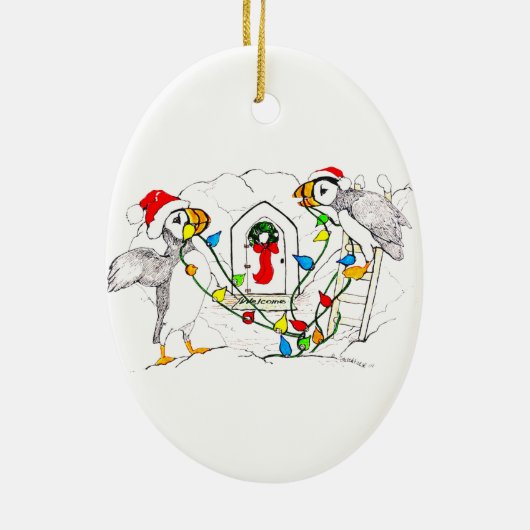 Ornament voor kerstmis in het wild van de Alaskan (Achterkant)