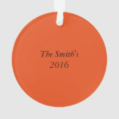 Ornament voor kerstmis, je past je aan (achterkant)