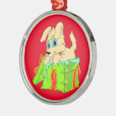 Ornament voor kerstpuppy (Links)