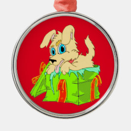 Ornament voor kerstpuppy
