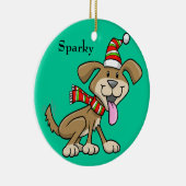 Ornament voor kerstpuppy "Sparky" (Rechts)